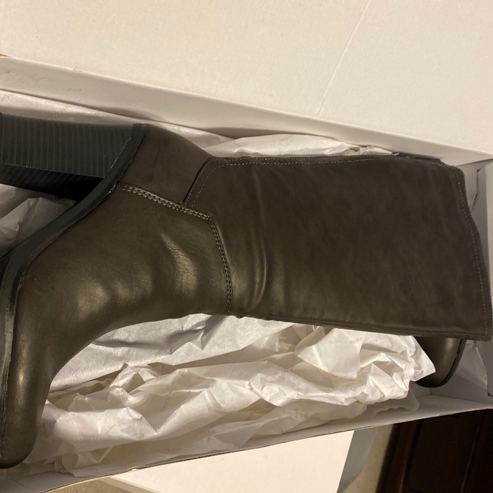 Stella Gry tall boots. Back zipper. New.